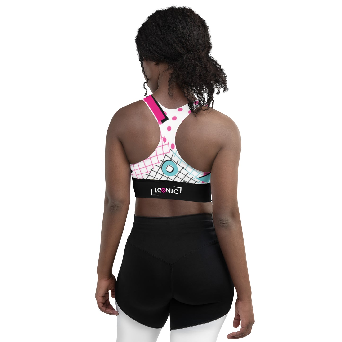 Geo Compression sports bra