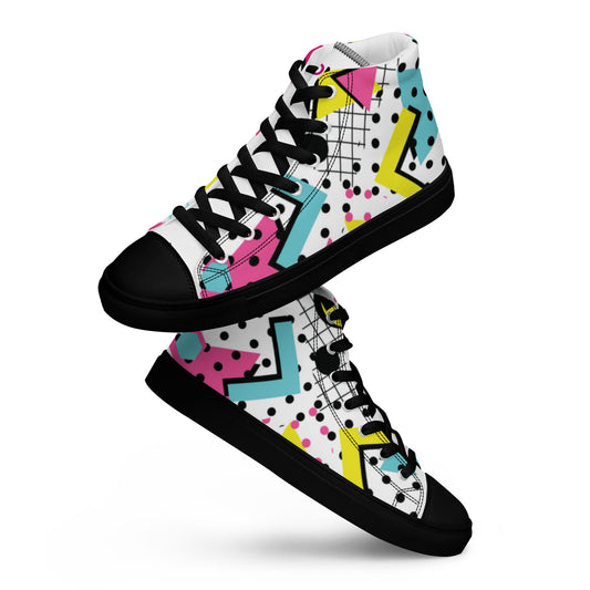 Women’s Geo high top canvas shoes